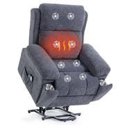 Power Lift Recliner Chair with Massage & Lumbar Heat