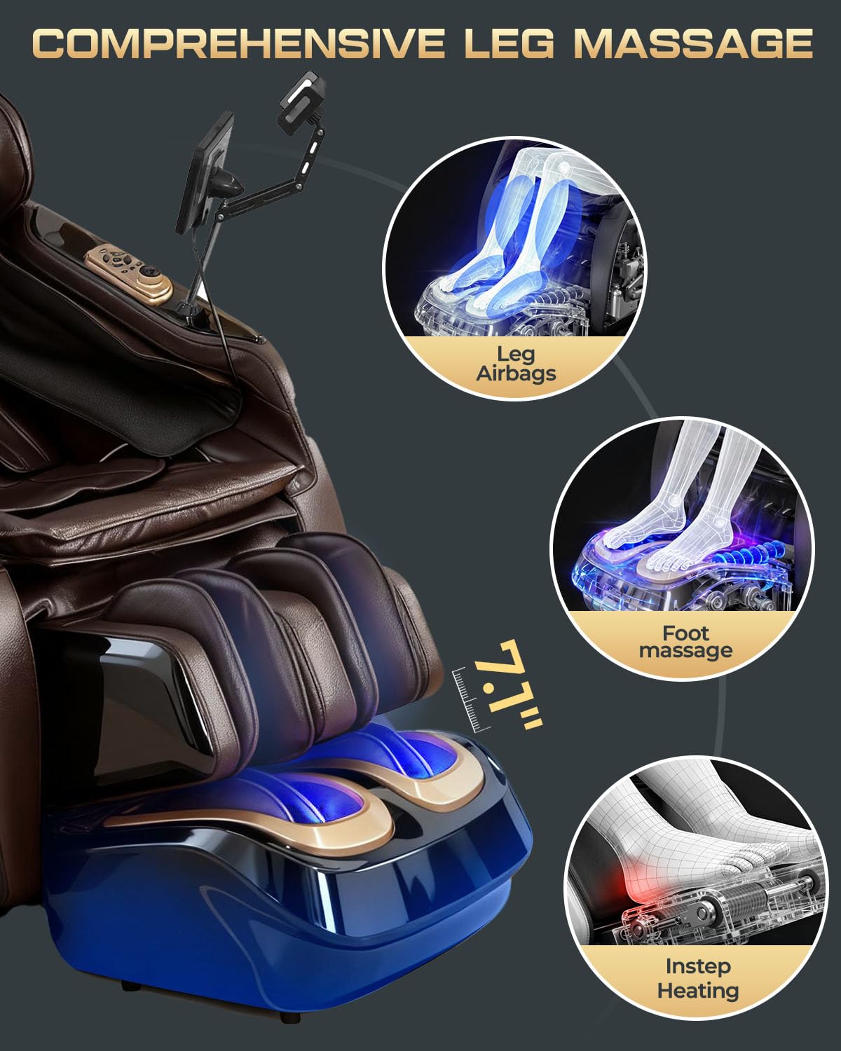 4D Full Body Zero Gravity SL-Track Massage Chair
