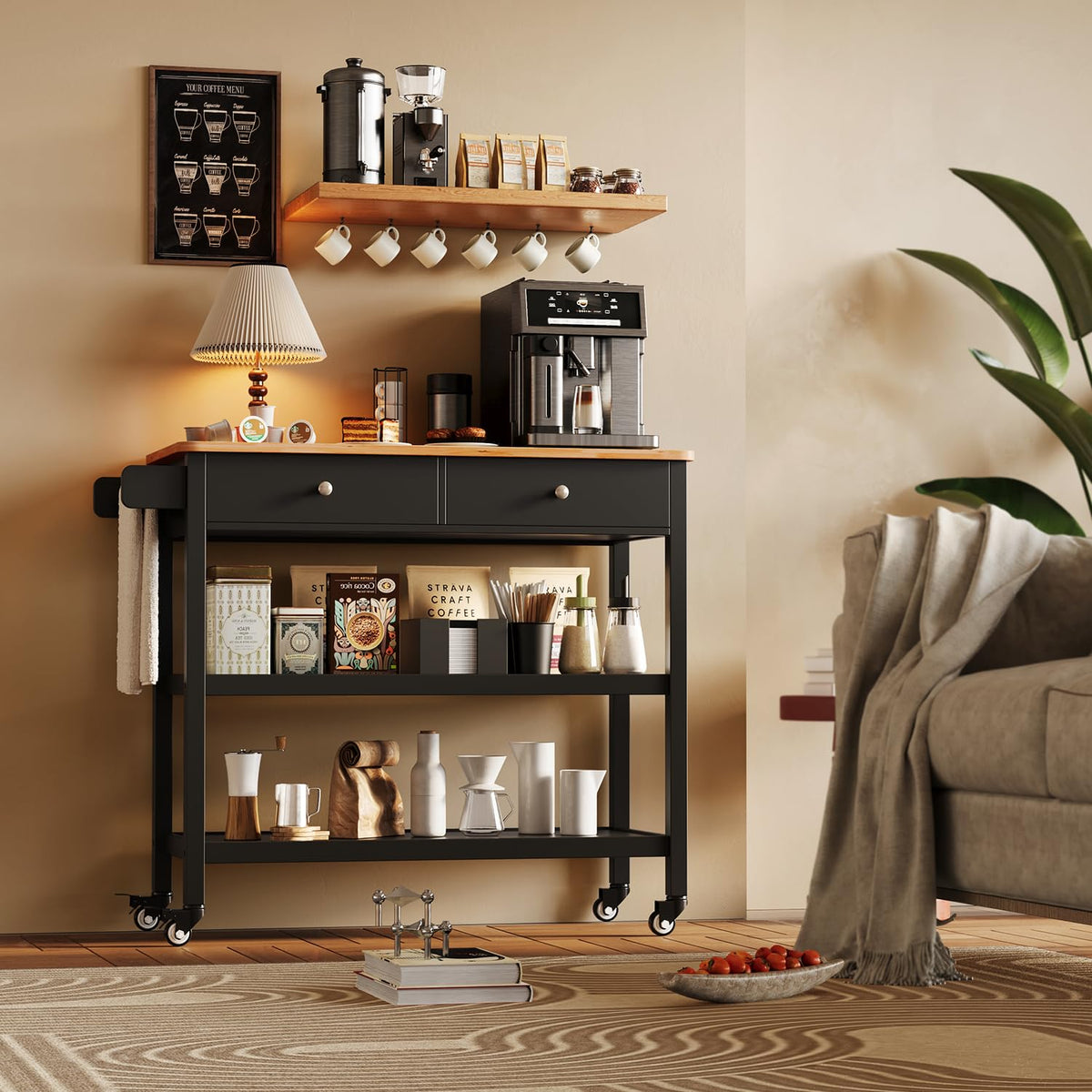 Rolling Kitchen Island Cart