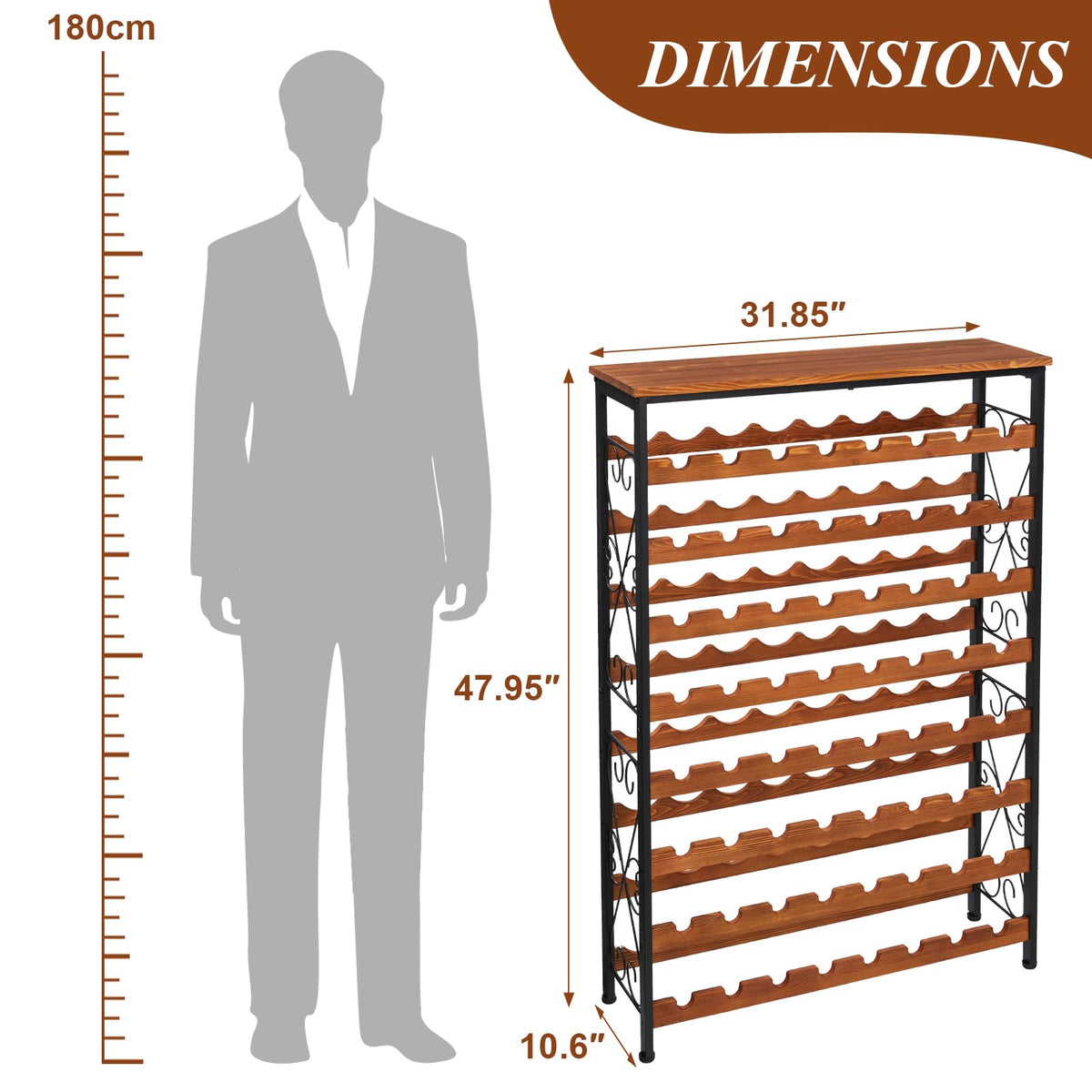 Freestanding LED Wine Rack