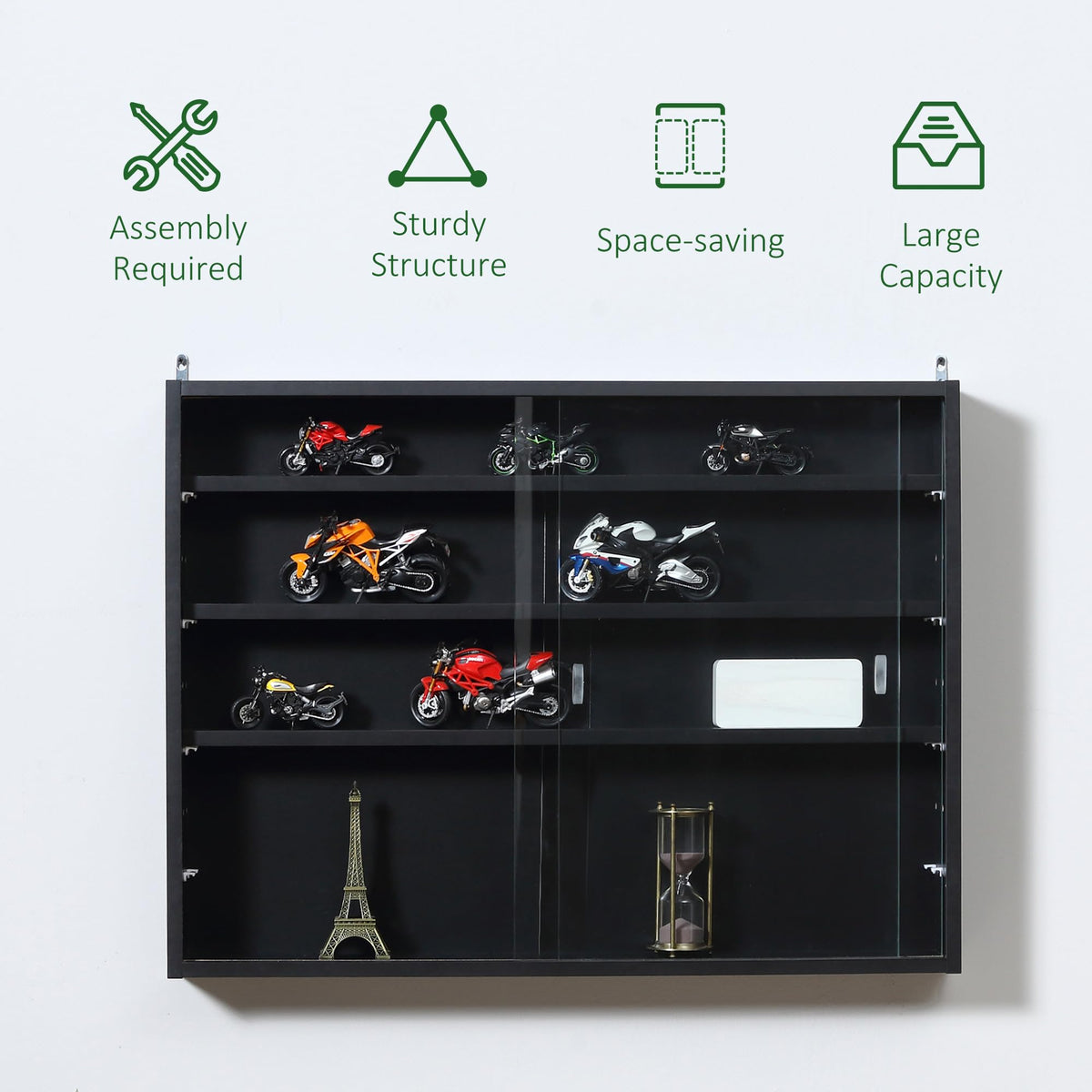 Wall-Mounted Glass Display Cabinet