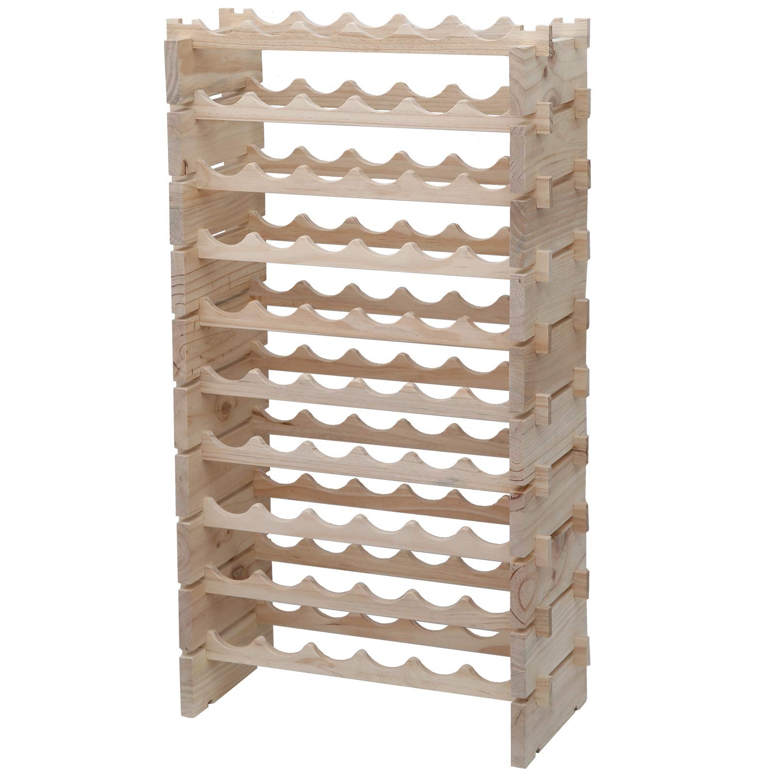 Pine Wood Wine Rack