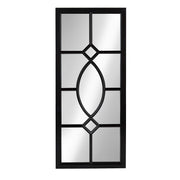 Black Windowpane Wall Mirror
