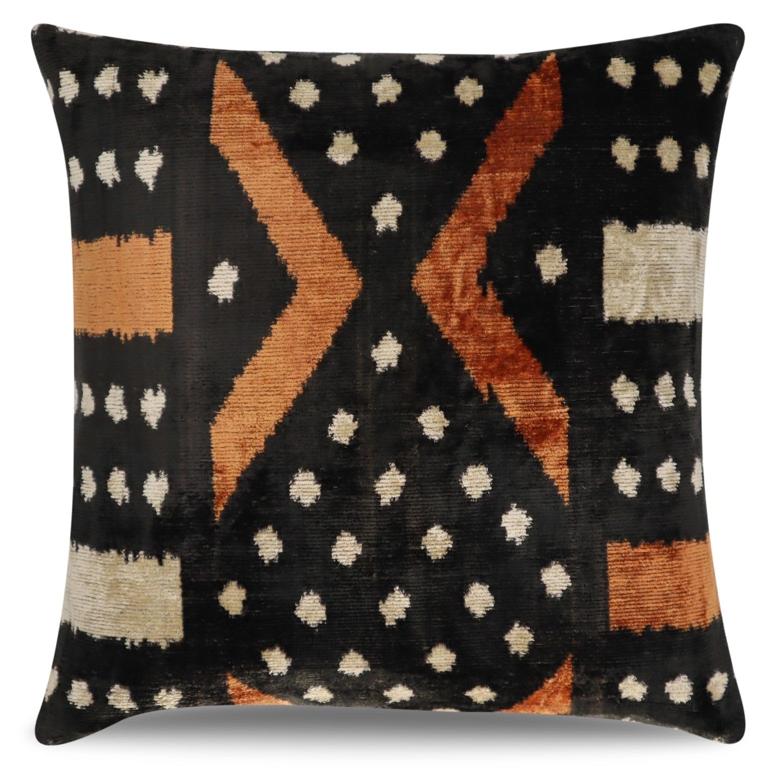 Handmade Velvet Throw Pillow with Down Insert