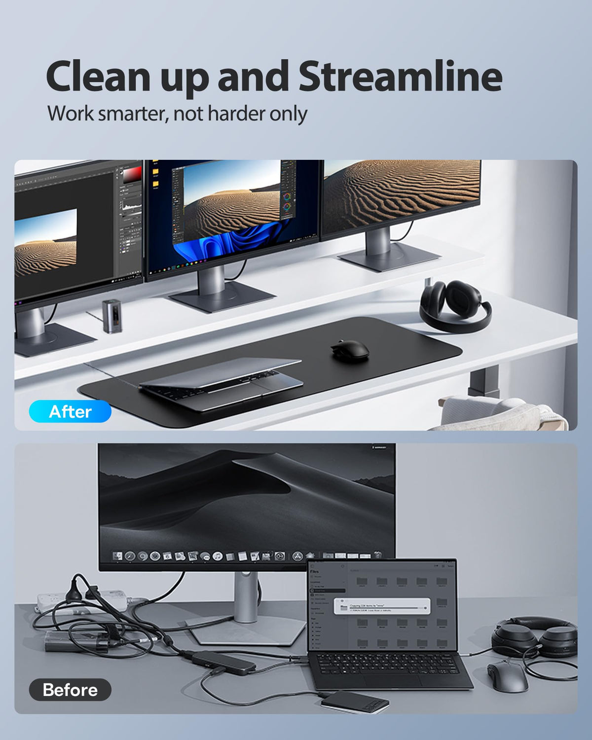 Baseus Spacemate Docking Station 11-in-1 with Triple Display for Windows