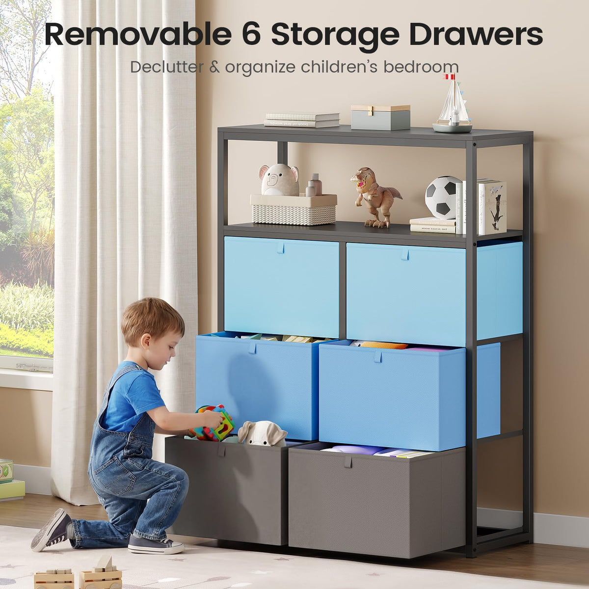 Convertible Twin Bunk Bed with Storage