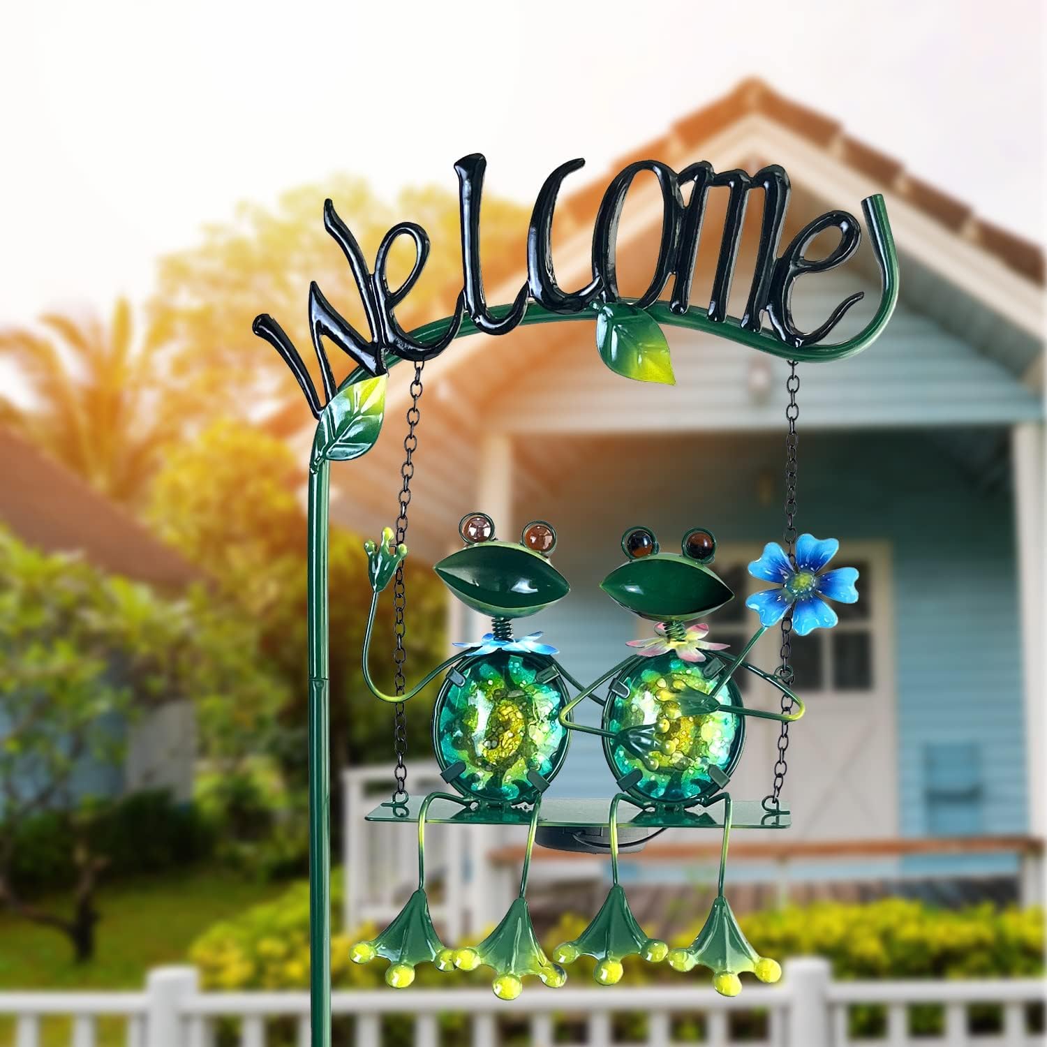 Solar Swing Garden Stake Light