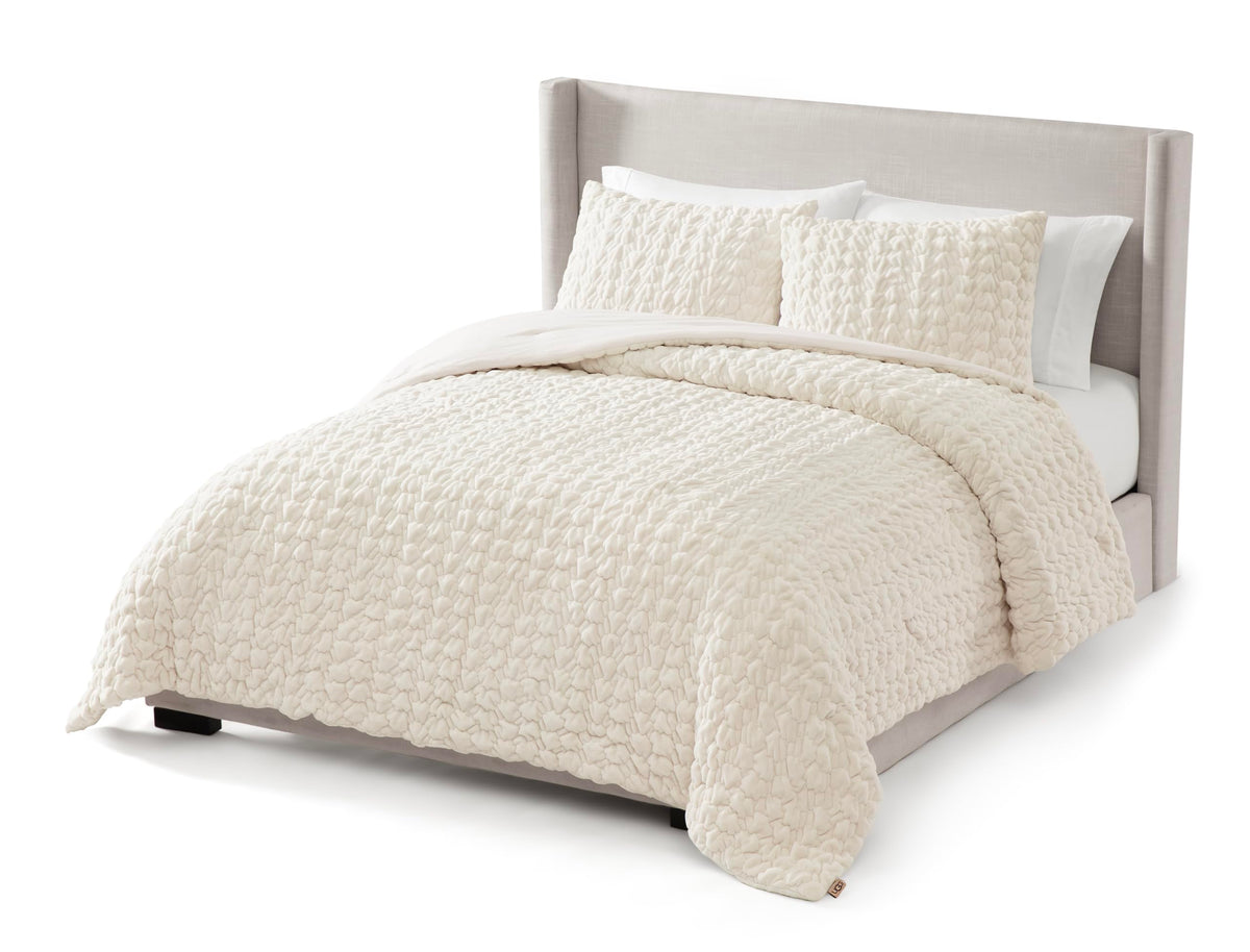 Ruched Microfiber Comforter Set