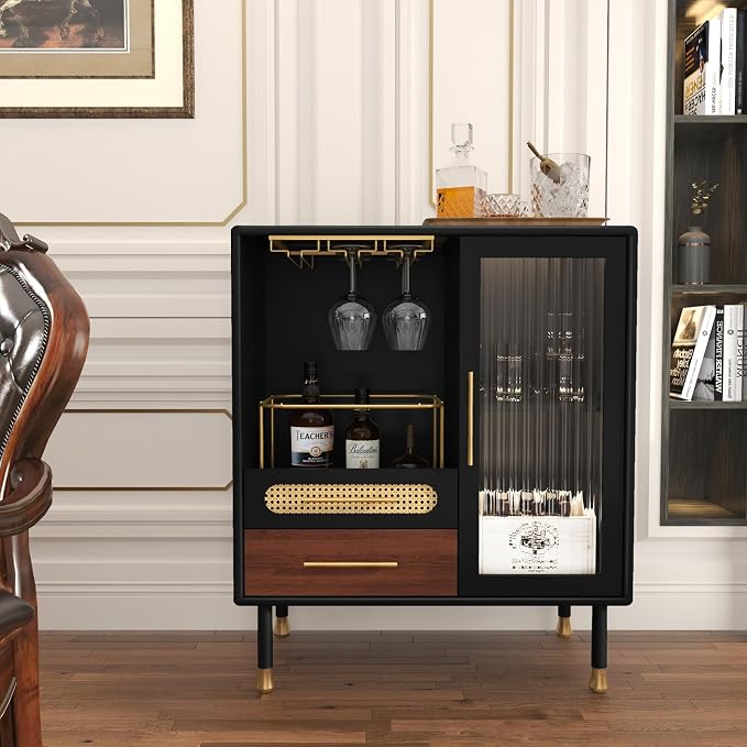 Coffee Bar Cabinet with Wine Storage