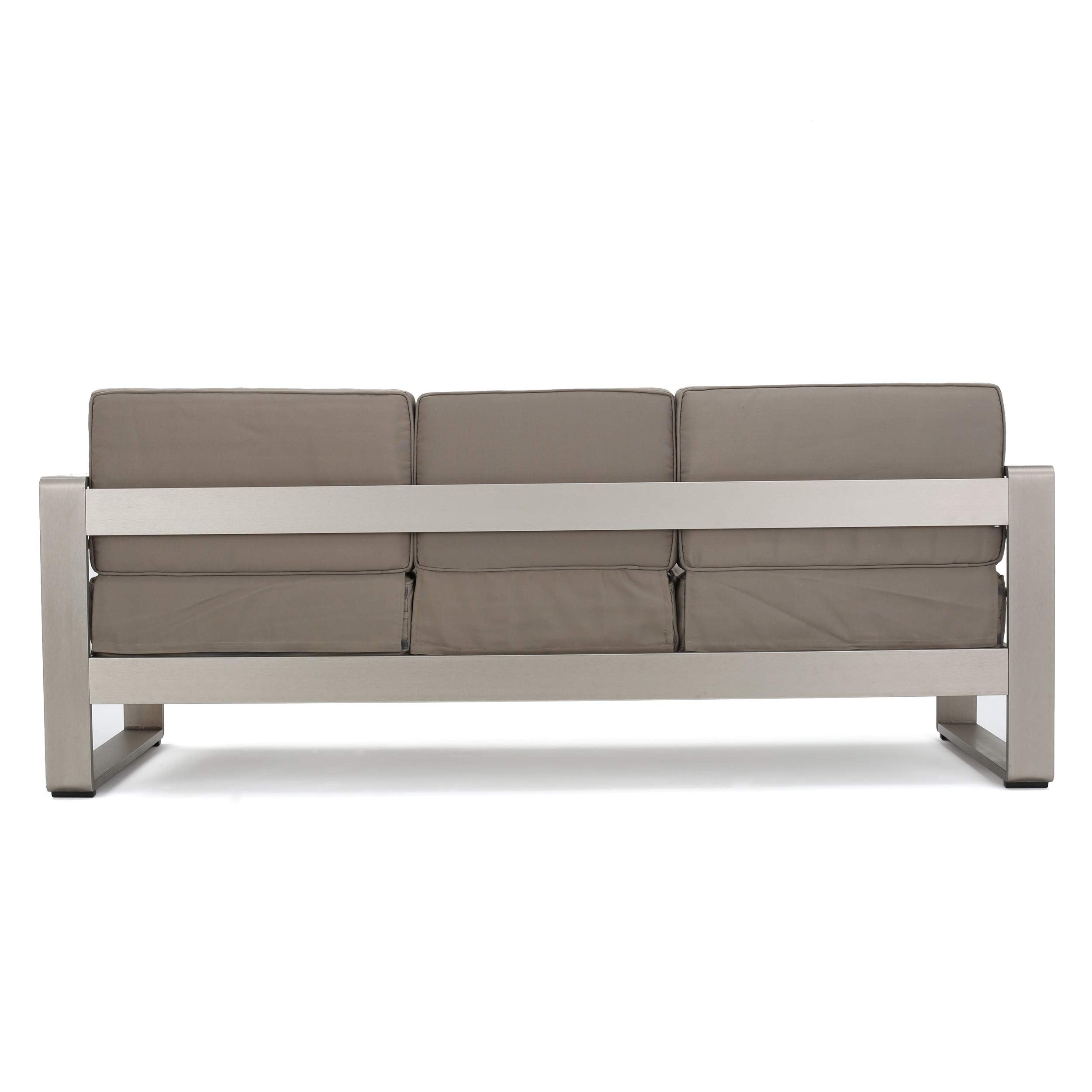Outdoor Loveseat Sofa with Removable Tray