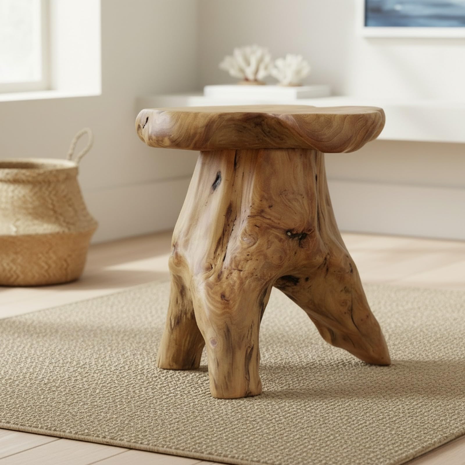 Cedar Mushroom Stump Stool
