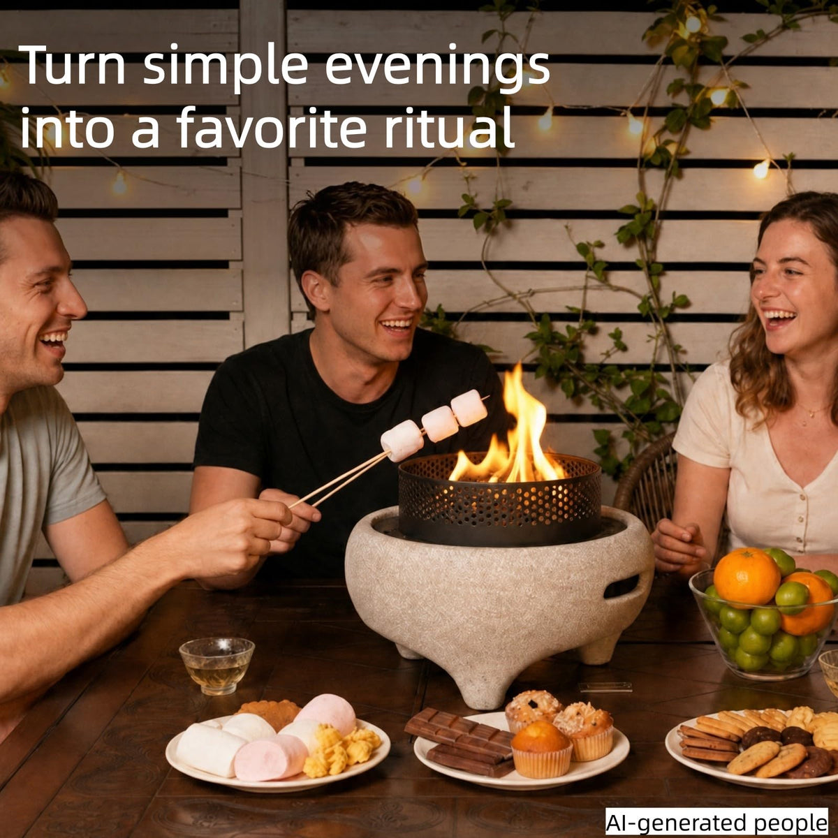 Fengblaze Tabletop Fire Pit Outdoor Safer Burning Mini Fireplace 11.81"