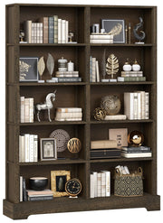 5-Tier Wood Bookshelf, 47" Wide x 64" Tall