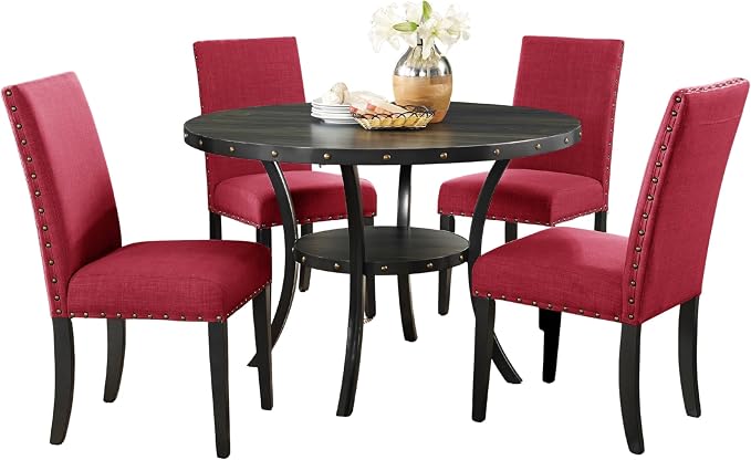 5-Piece Round Dining Set