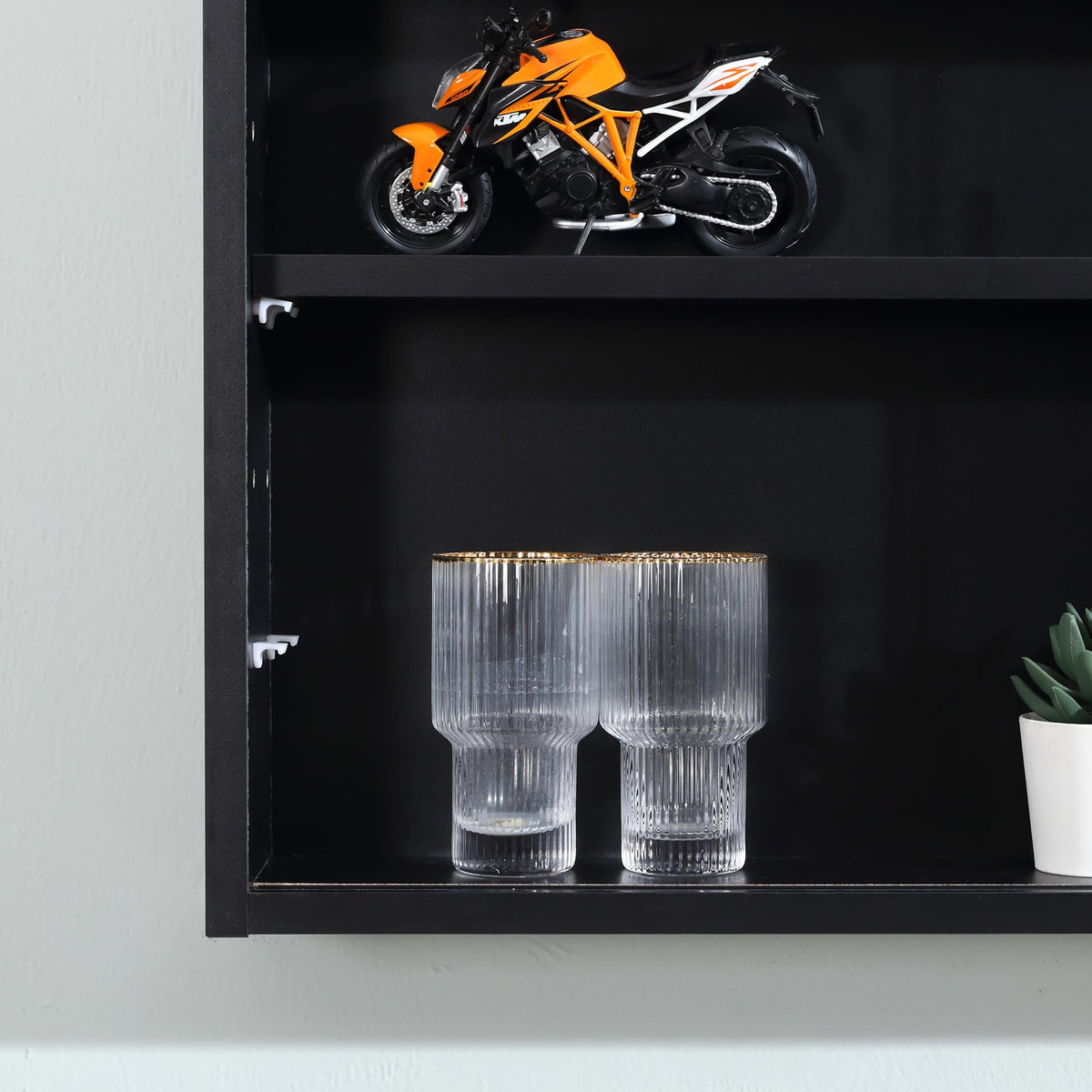 Wall-Mounted Glass Display Cabinet