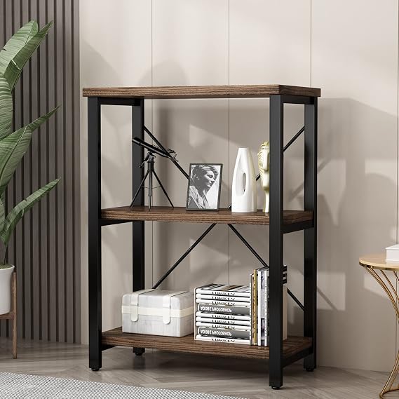 5-Tier Solid Wood Bookshelf