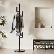Adjustable Wood Cactus Coat Rack