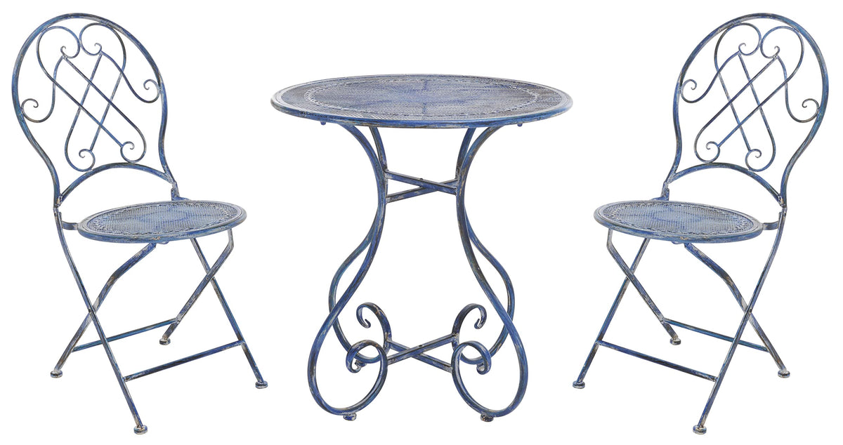 3-Piece Metal Patio Bistro Set