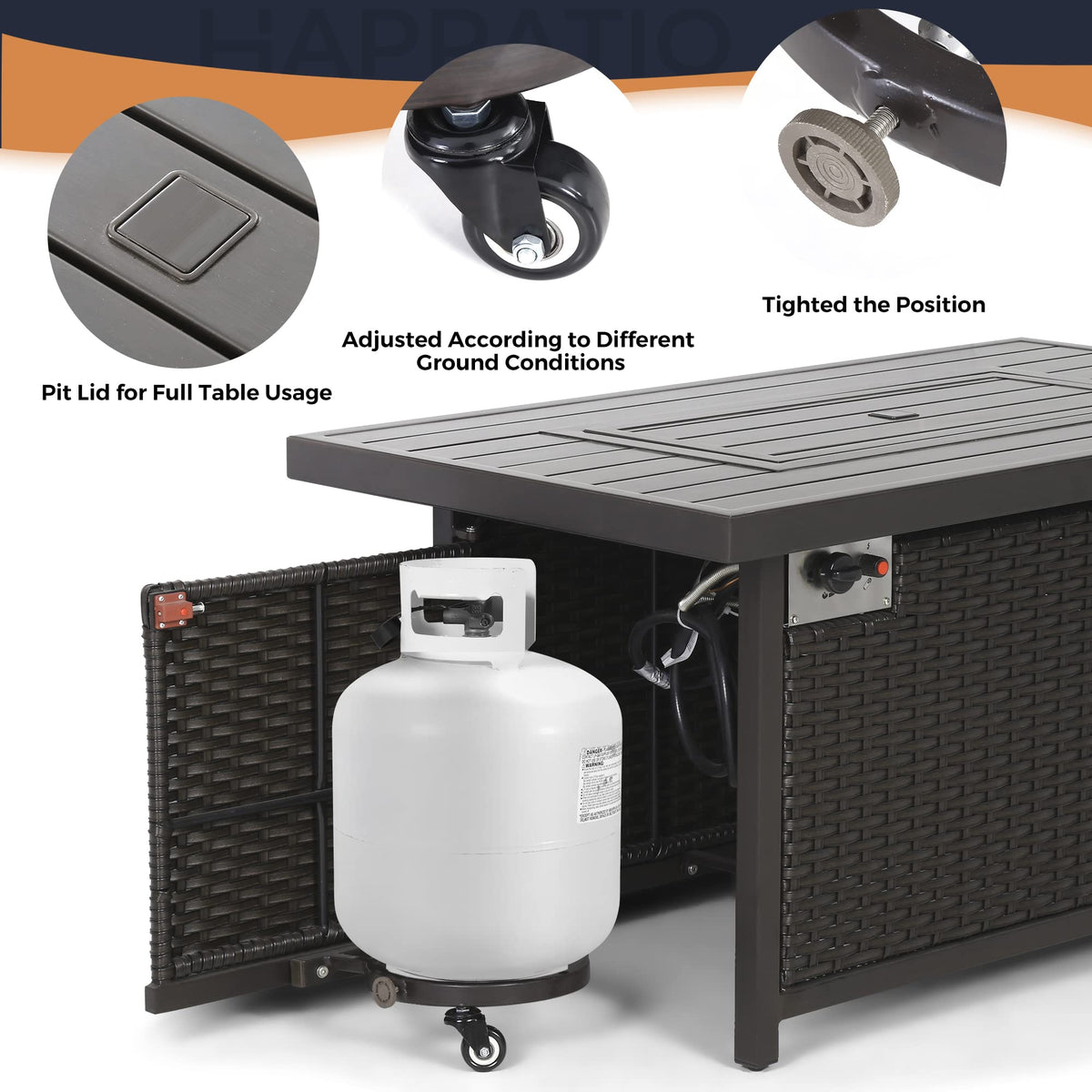 Propane Fire Pit Table