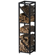 5-Tier Firewood Rack with Adjustable Pads
