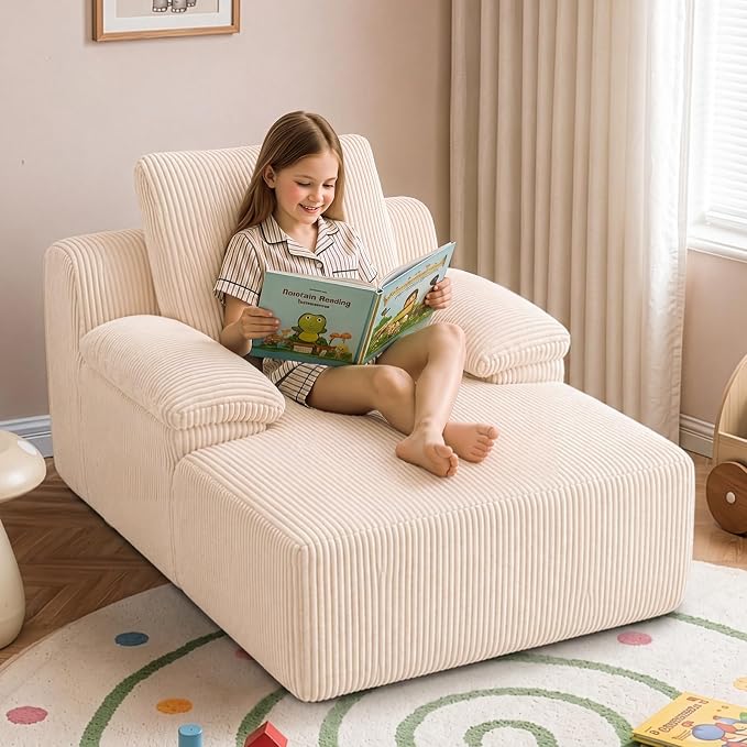 Kids Corduroy Chaise Lounge
