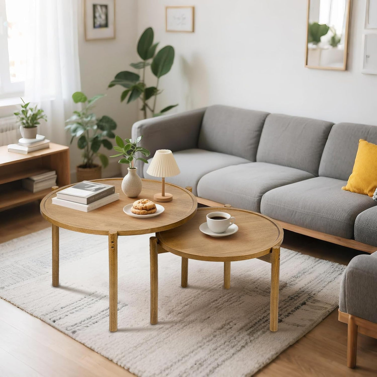 Solid Wood Nesting Coffee Tables