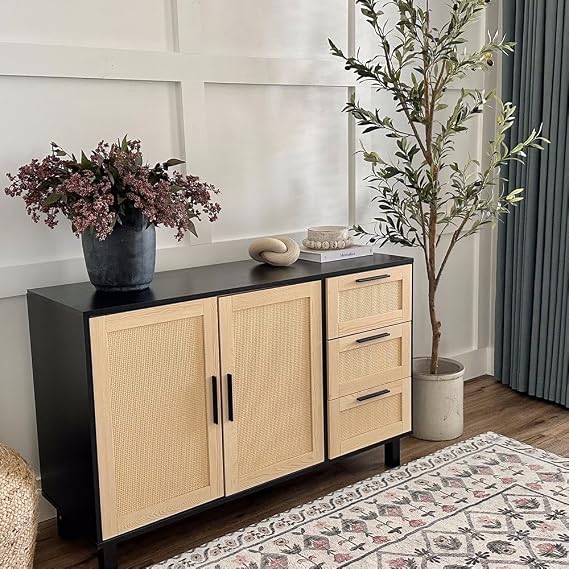 Rattan Sideboard Cabinet