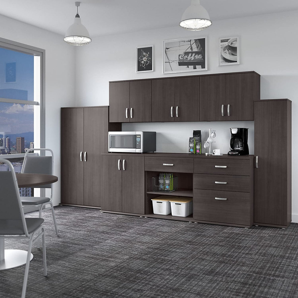 Gray 2-Door Storage Cabinet