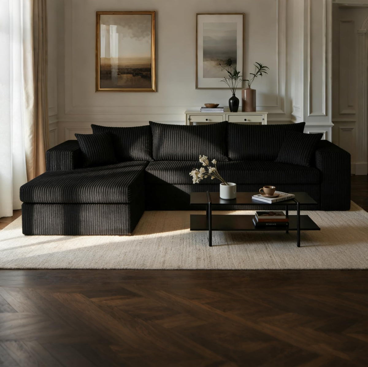 Modular L-Shaped Sectional Sofa