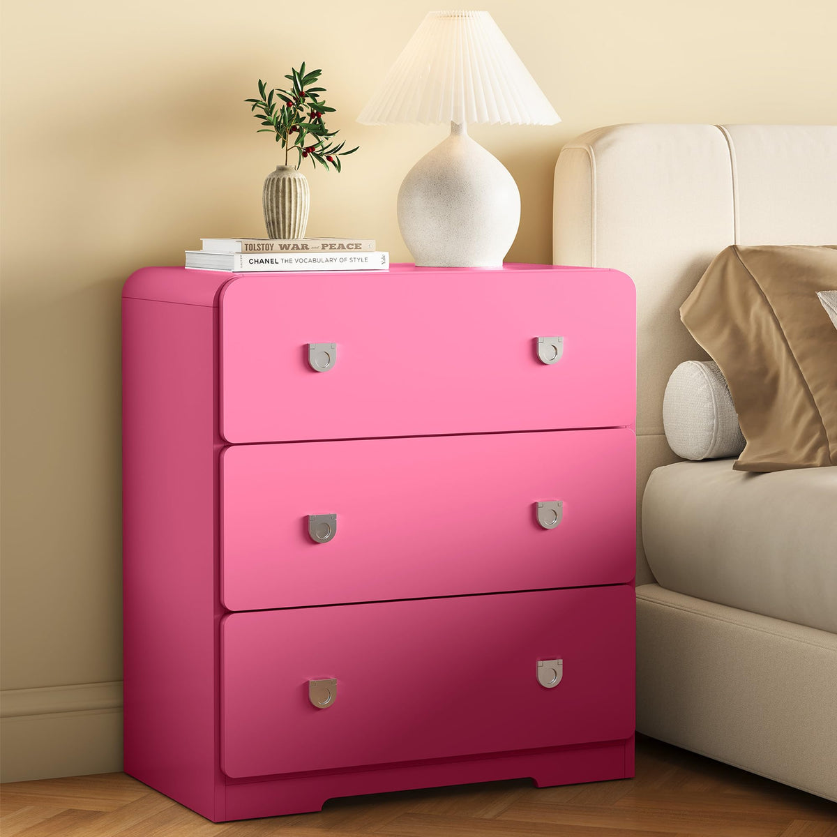 3-Drawer Nightstand