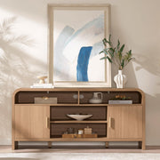 TV Stand with Storage for TVs Up to 65"
