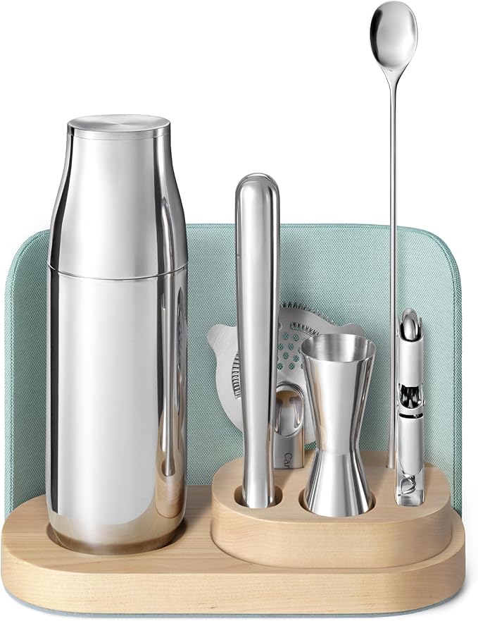 9-Piece Bar Tools Set with Storage Organizer