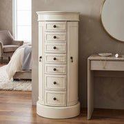 Oval 7-Drawer Jewelry Armoire