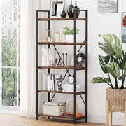 5-Tier Industrial Bookshelf