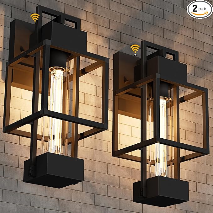 Dusk to Dawn Outdoor Wall Light Fixtures – 2 Pack