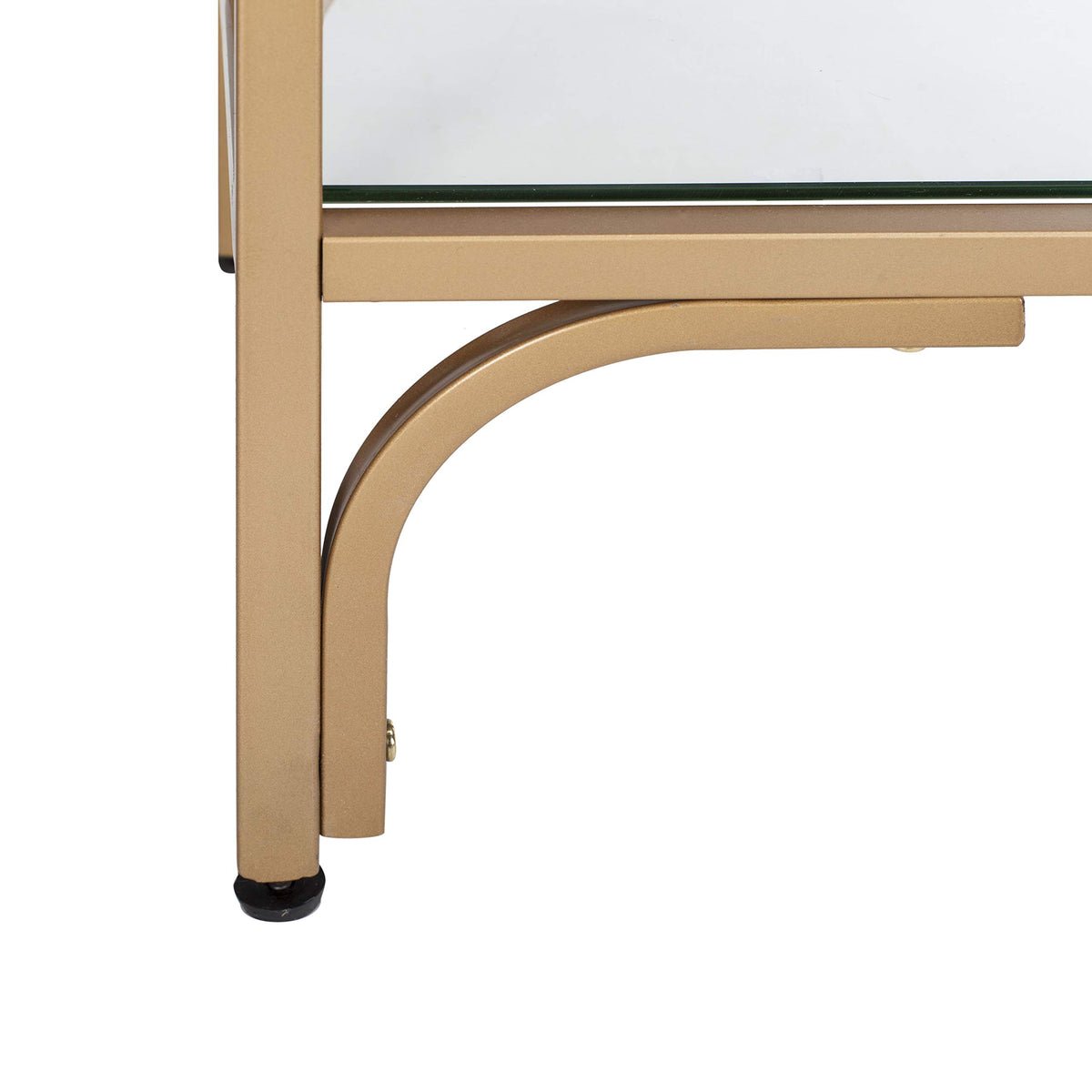 7-Tier Gold Glass Bookshelf