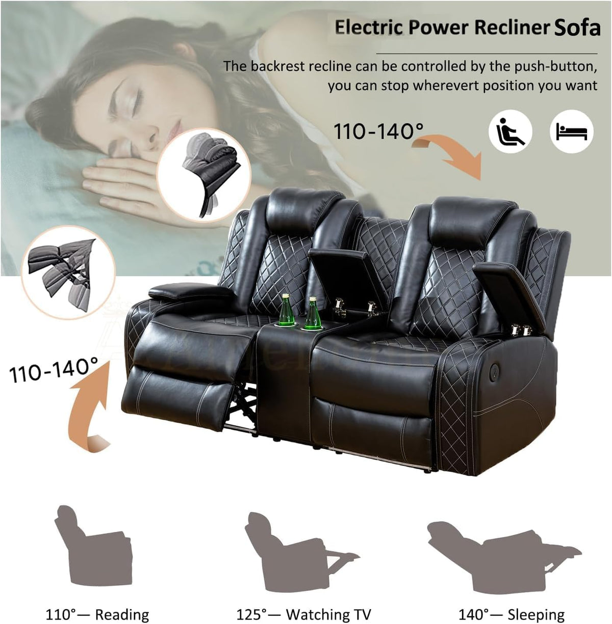3-Piece Power Reclining Sofa Set