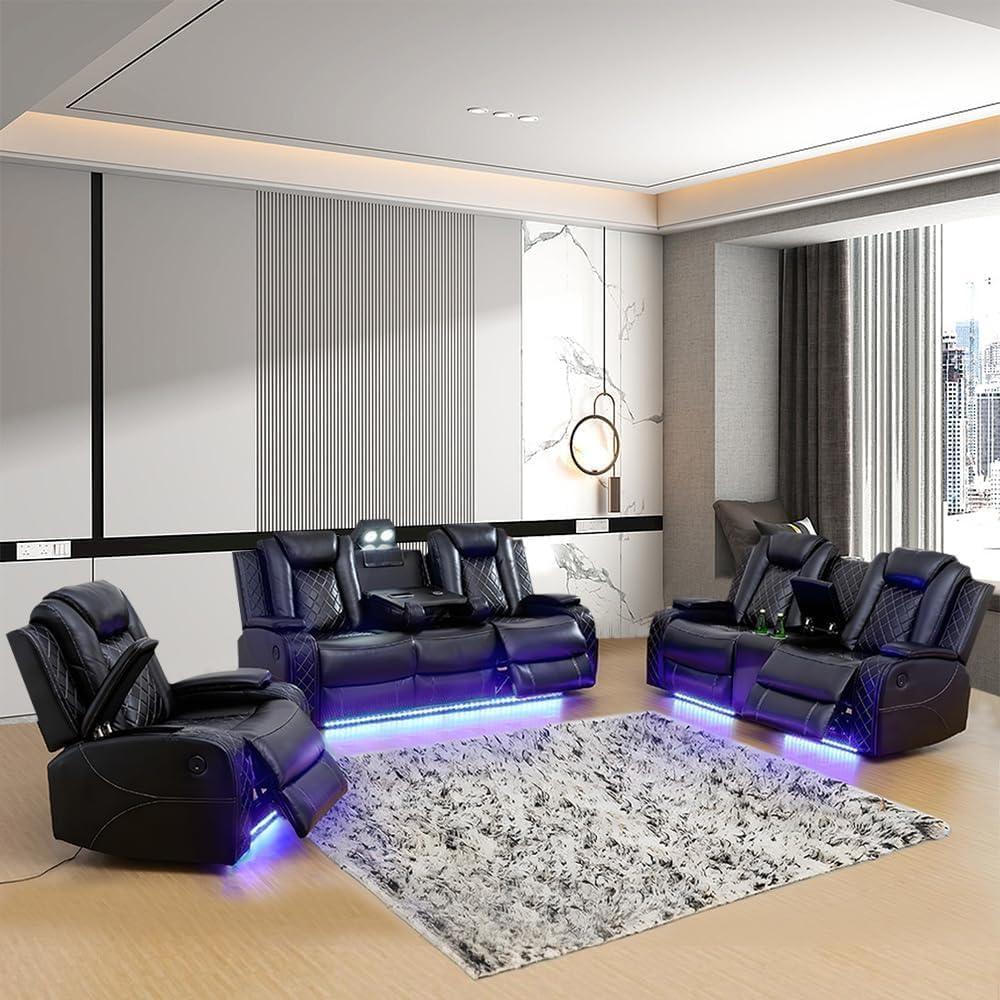 3-Piece Power Reclining Sofa Set
