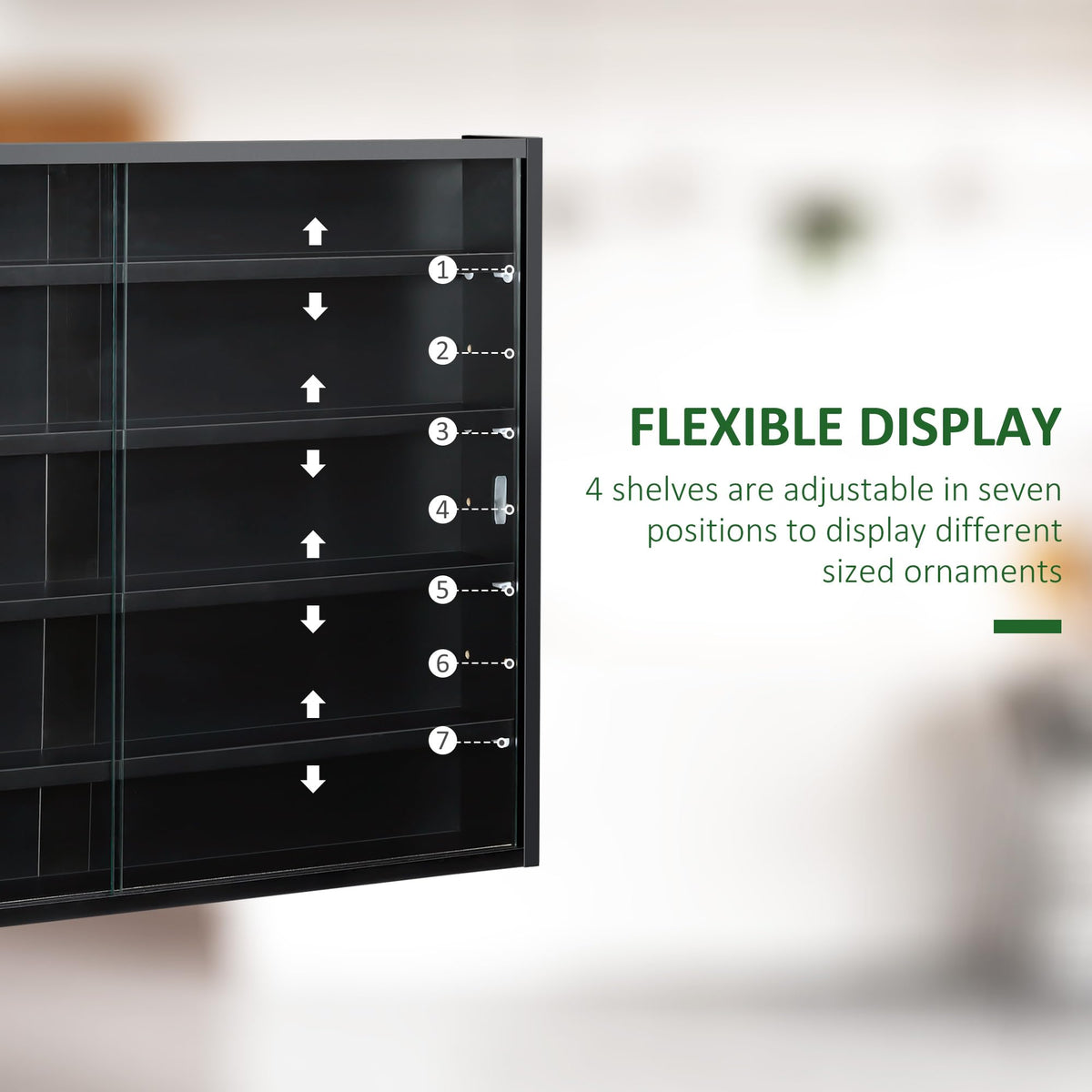 Wall-Mounted Glass Display Cabinet