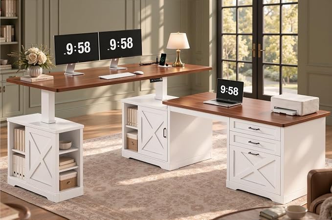 Convertible Standing Desk with Storage