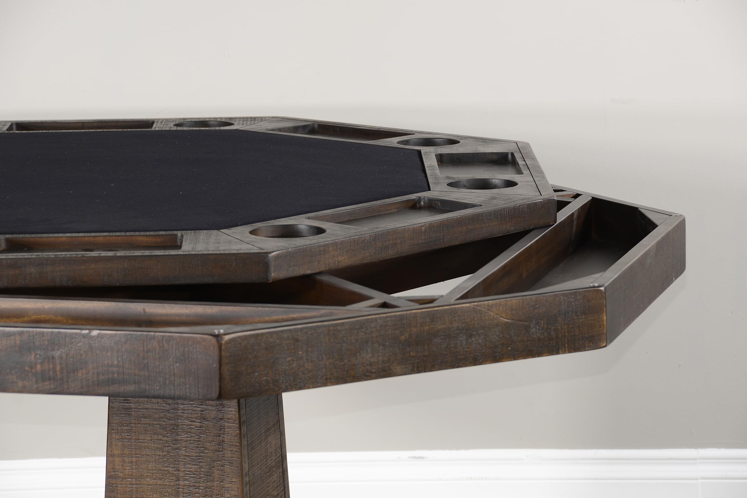 Empire USA Blaze Poker Game & Dining Table (Smokehouse Finish Table)