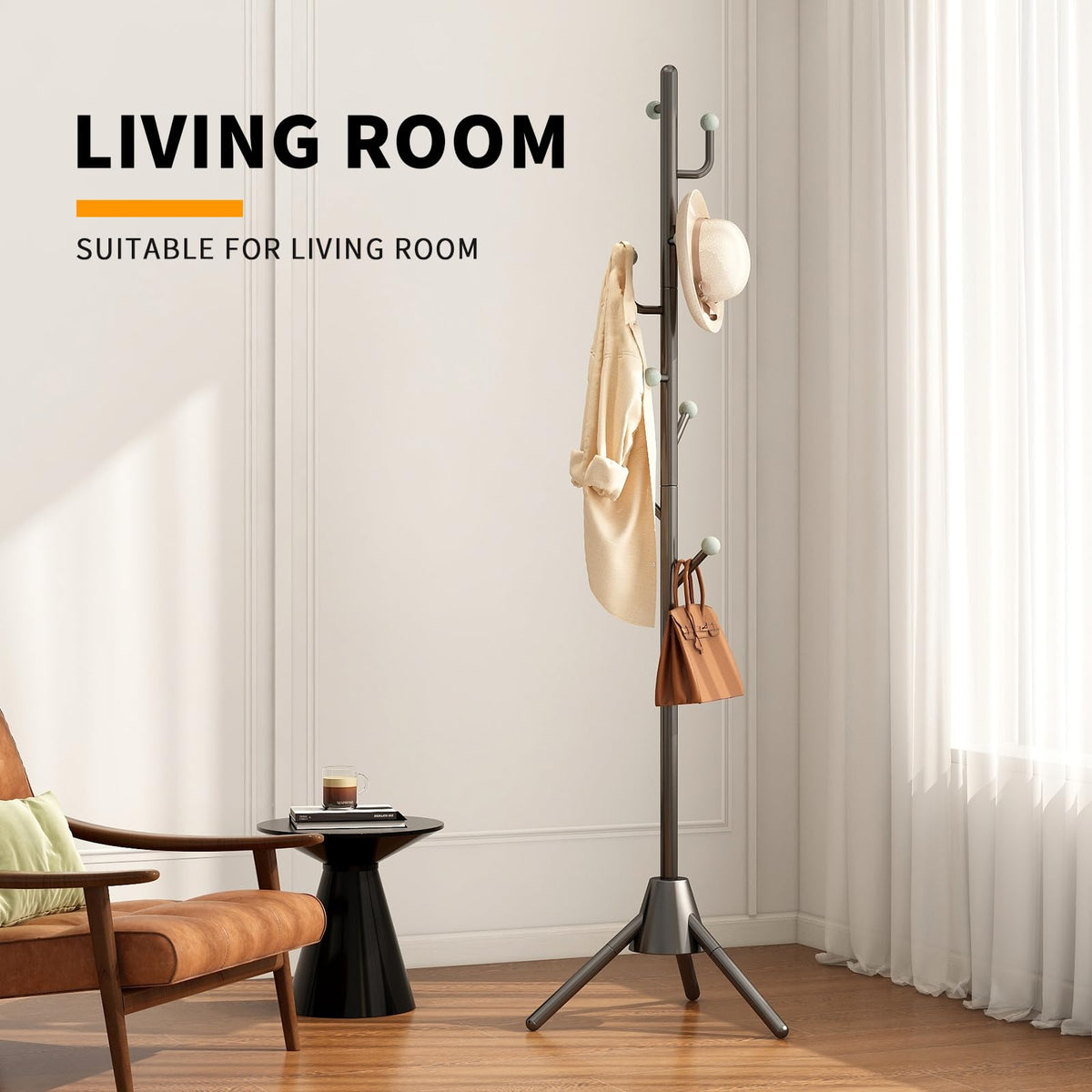 Adjustable Metal Coat Rack