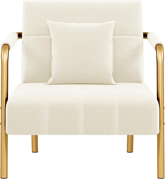 Pink Velvet Accent Chair