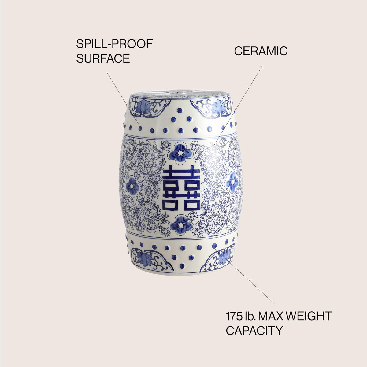 Ceramic Garden Stool