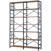 7-Tier Double-Wide Bookcase