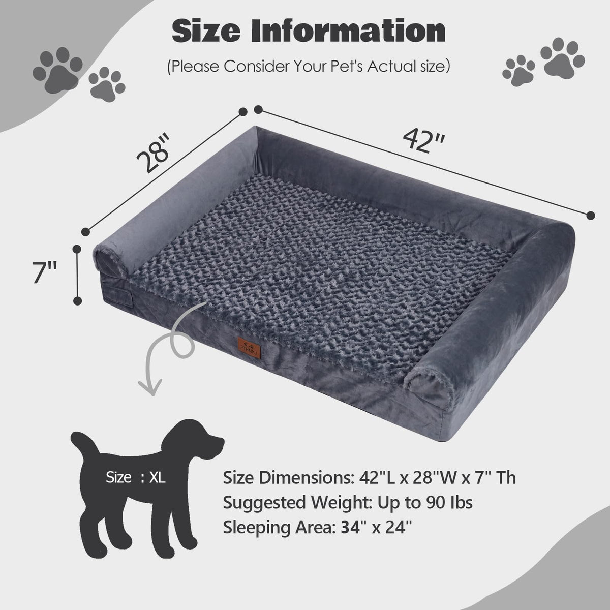 Orthopedic Dog Beds, 2-Pack
