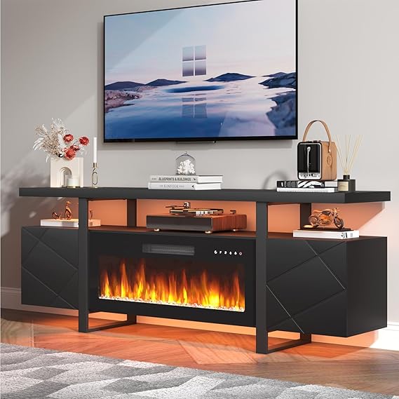 Fireplace TV Stand with 36" Electric Fireplace