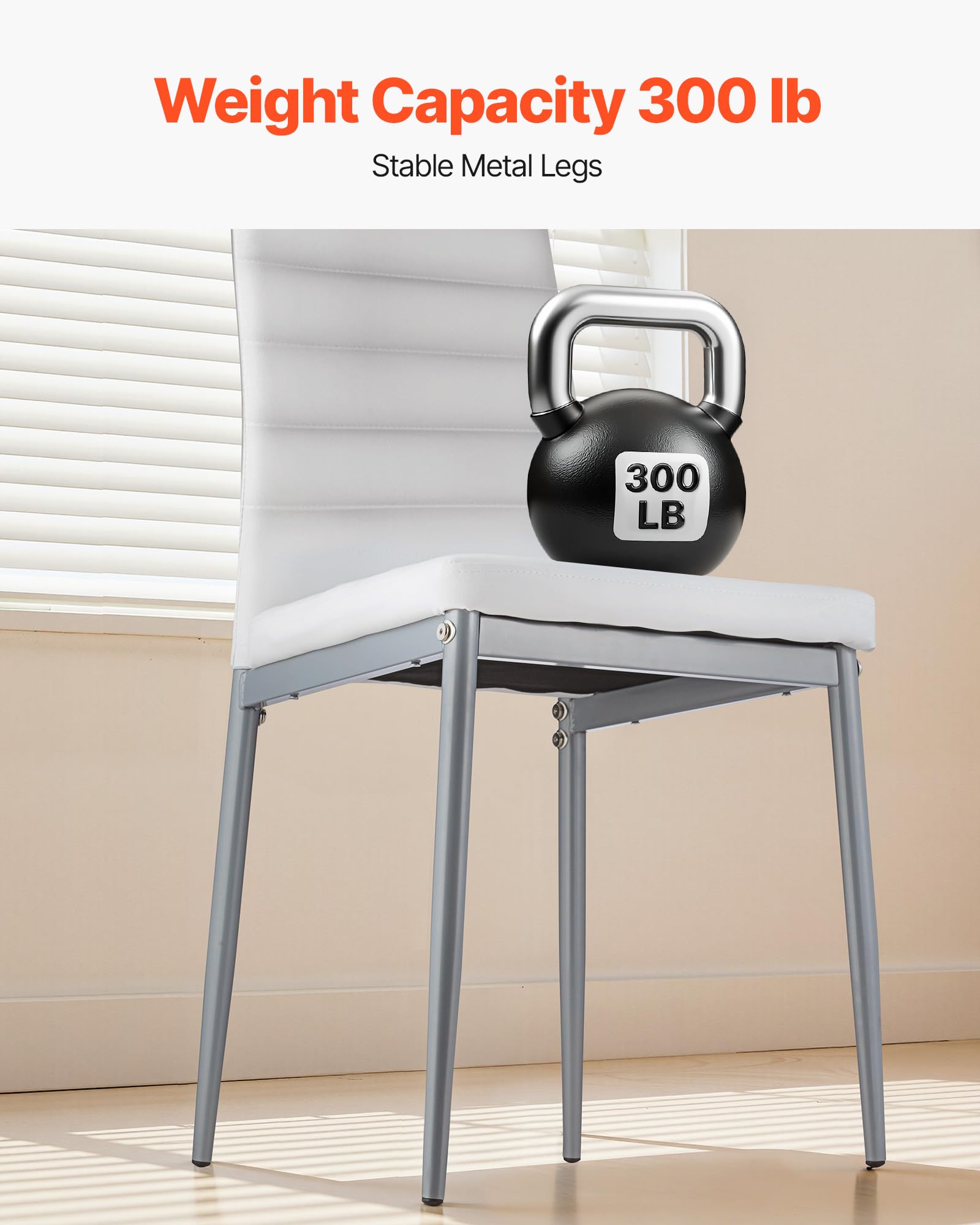Modern Upholstered Dining Chairs with Metal Legs