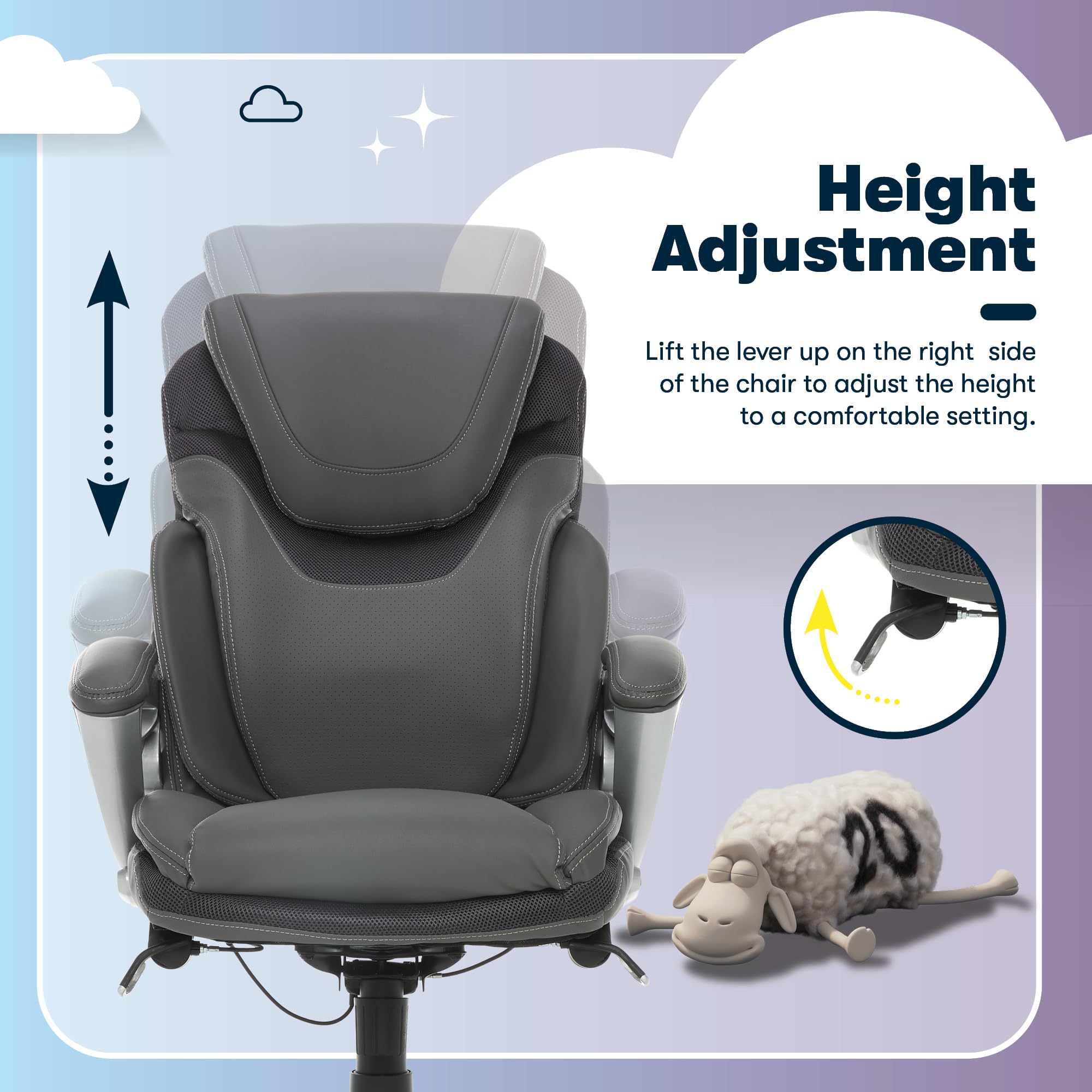 Ergonomic Executive Office Chair with AIR Lumbar Support