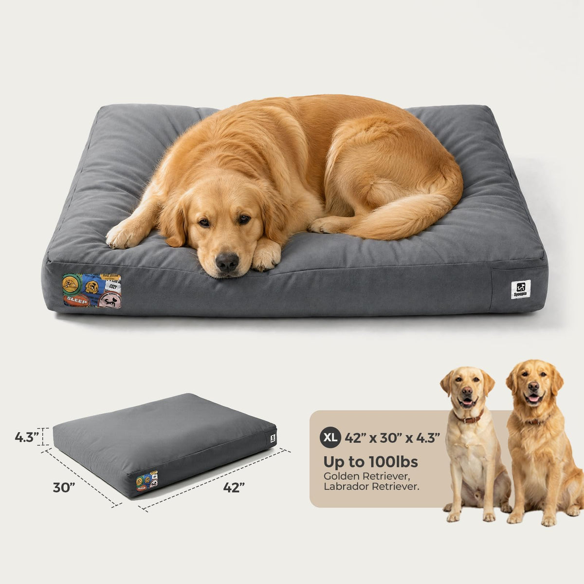 XL Water-Resistant Dog Bed